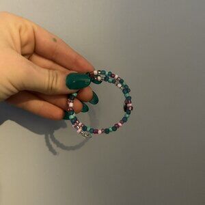 Light Purple Multi Color Round BOHO Handmade Bracelet Beach Ocean